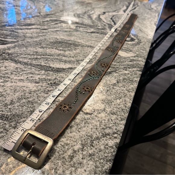 Baltazar | Distressed Leather Studded Belt - Picture 7 of 8